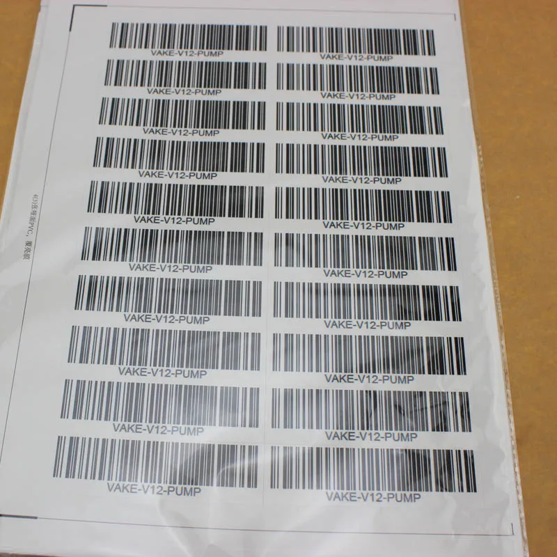 Barcode Gun Sticker Hangtag Design Adhesive Private Label Printed Logo Cardboard Custom Cosmetics packaging labels roll