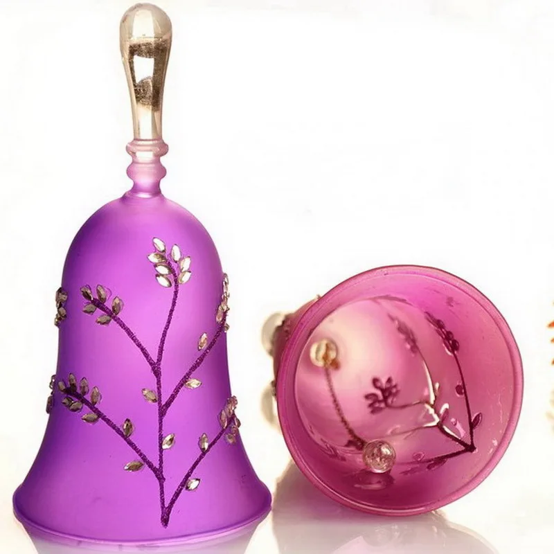 

one piece European style dining bells transparent glass bell home gifts British style decorations ring