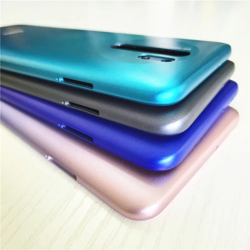 New For Xiaomi Redmi 9 Back Battery Cover Rear Housing Door Case With Power Volume Buttons Replace For Redmi9 Battery Cover