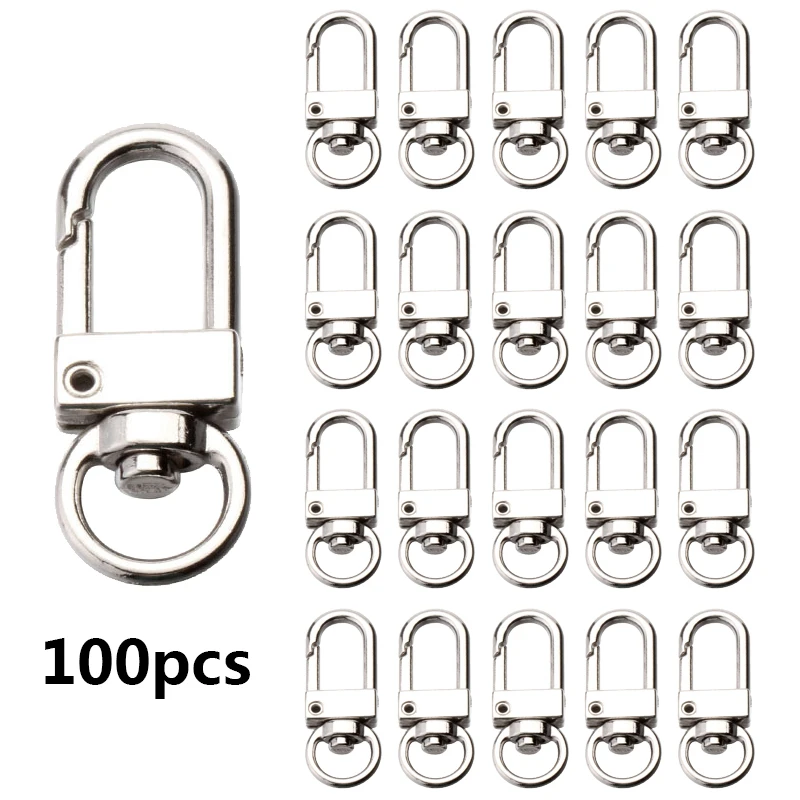 PARETO 33mm Small swivel snap hook key rings 100Pcs PBS18YS03