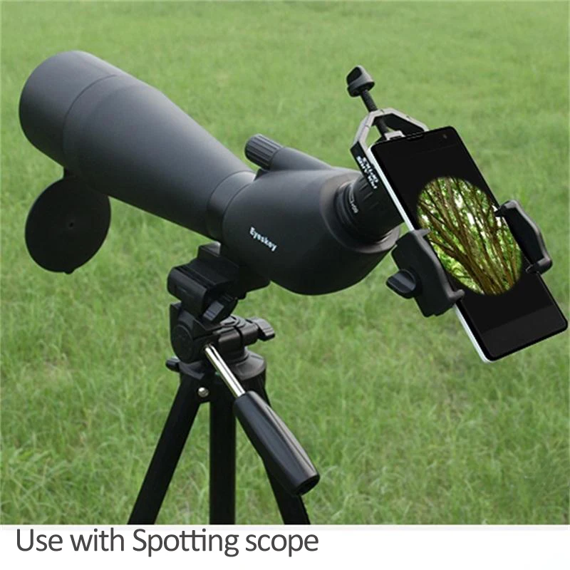 Eyeskey Universal Cell Phone Adapter Clip Mount Binocular Monocular Spotting Scope Telescope Support Eyepiece Diameter: 25-48mm