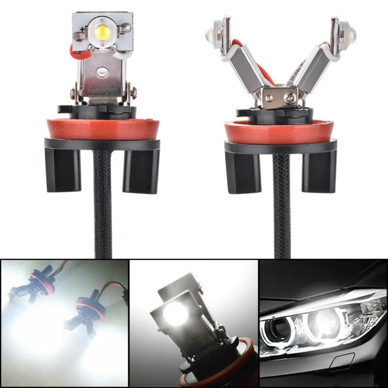 New High Quality 2pcs H8 DC 12-24V 40W Car Angel Eyes Light White For BMW E60 E61 E71 E70 LCI E90 E91 X5 X6 Z4 E92 X1