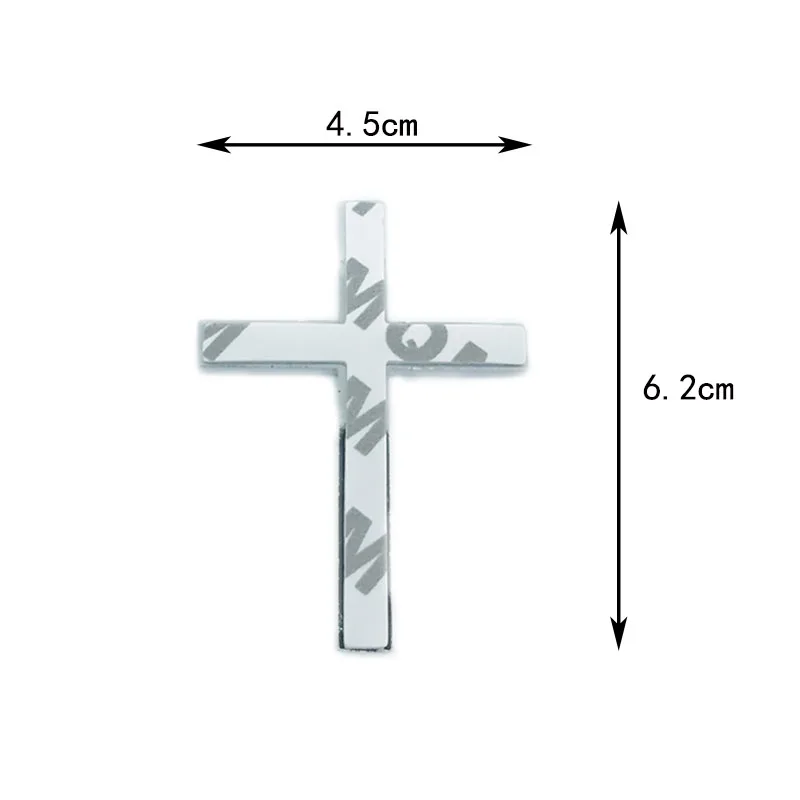 1Pc 3D Metall Jesus Gott Kreuz Symbol Auto Aufkleber Universal Emblem Abzeichen Aufkleber Christian Dekorative Christentum Auto-styling