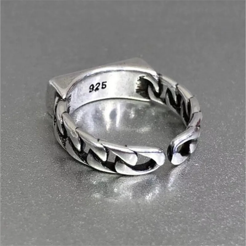 شخصية جديدة التايلاندية الفضة عدد 1314 في الصين يعني عمر 925 فضة مجوهرات الإبداعية افتتاح خواتم TYB421