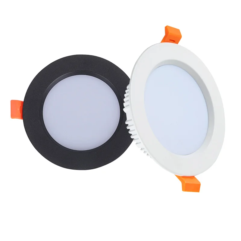 3W-24W lampa sufitowa LED z wbudowanym reflektorem typu Downlight chłodne/ciepłe białe AC 90-260V do salonu i oświetlenia centrum handlowego