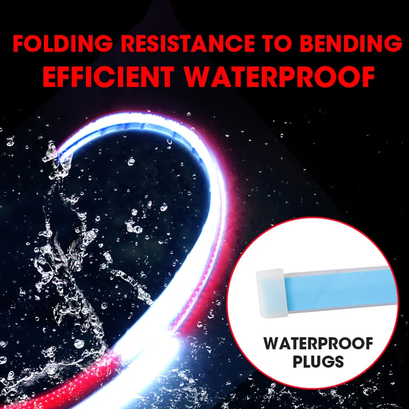 Car Door Welcome Light Strips Car Styling Auto Strobe Flashing Ambient Atmosphere Lights Safety 12V LED Opening Warning Lamp New