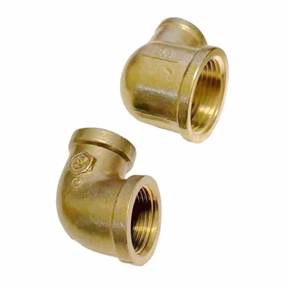 Weiblich-Weiblich Reduzieren 1/2 "3/4" 1 "BSPP Messing 90 Grad Ellenbogen Runde Rohr Fitting Minderer