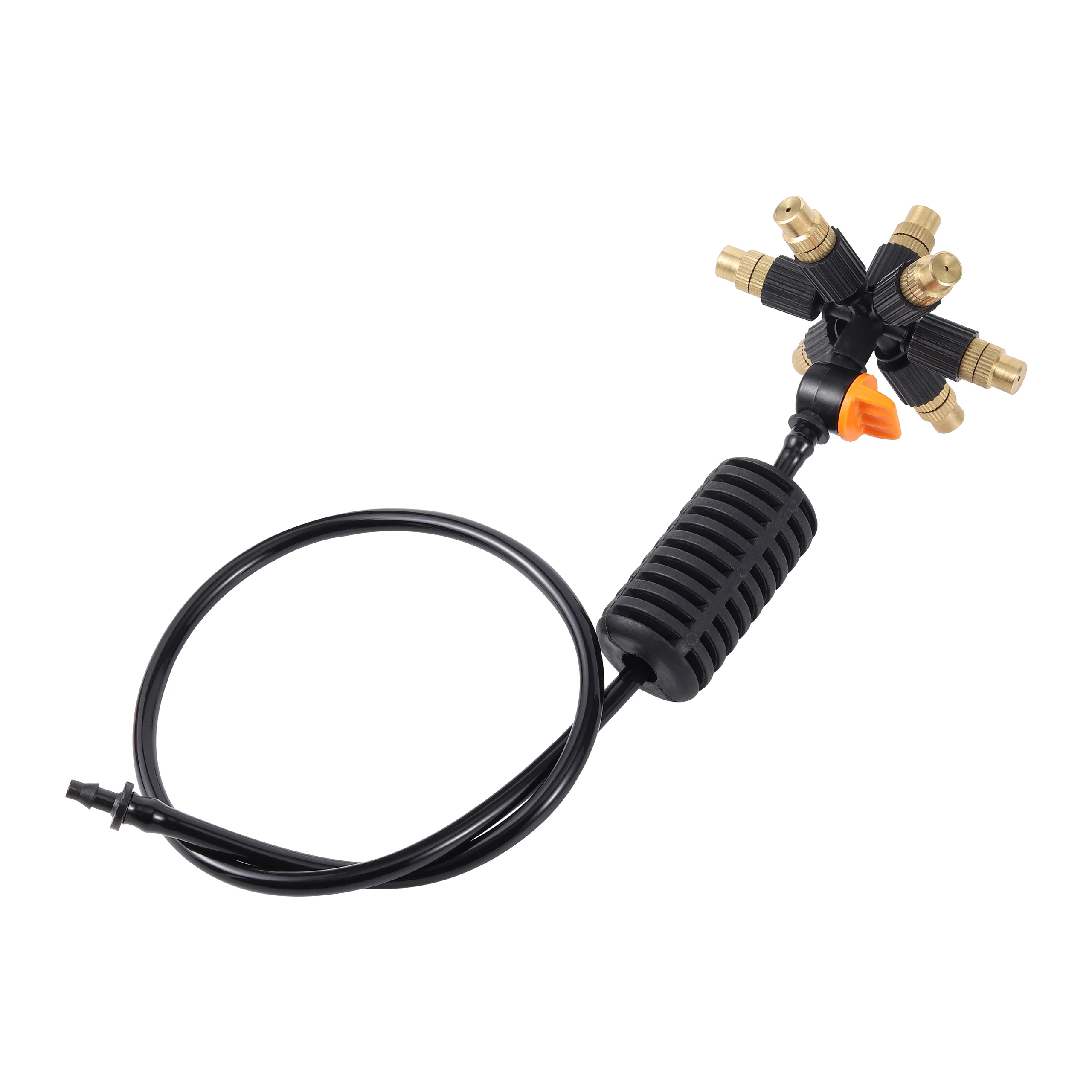 4/5/6/7 Way Adjustable Copper Misting Nozzle Kit Garden Atomization Irrigation System Water Kit Cooling Humidification Sprinkler