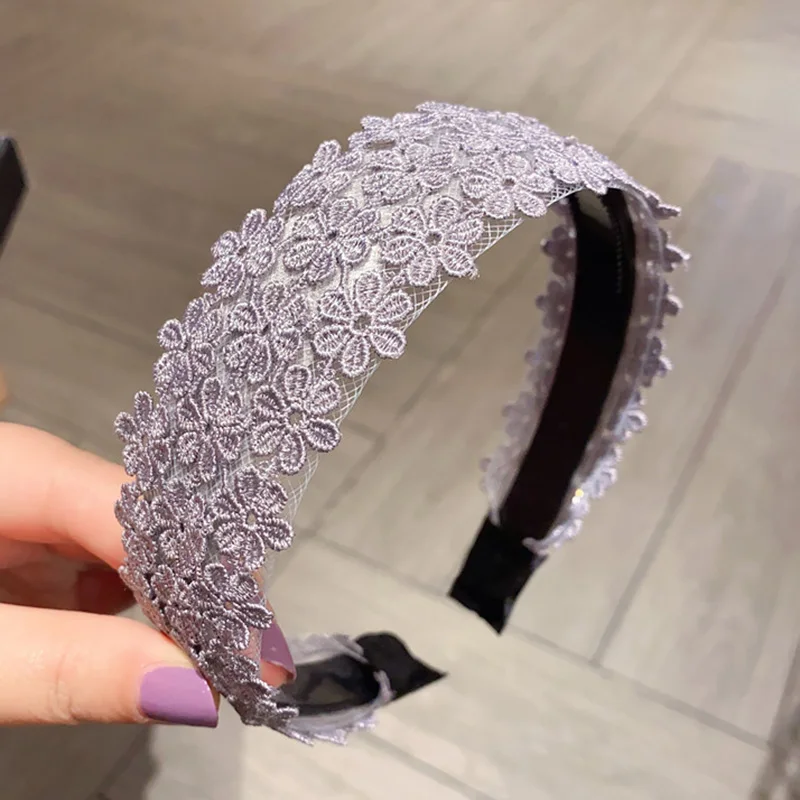 Haimeikang cerchio per capelli in pizzo donna coreana pressione dei capelli castone fascia moda primavera estate nuovi accessori per capelli