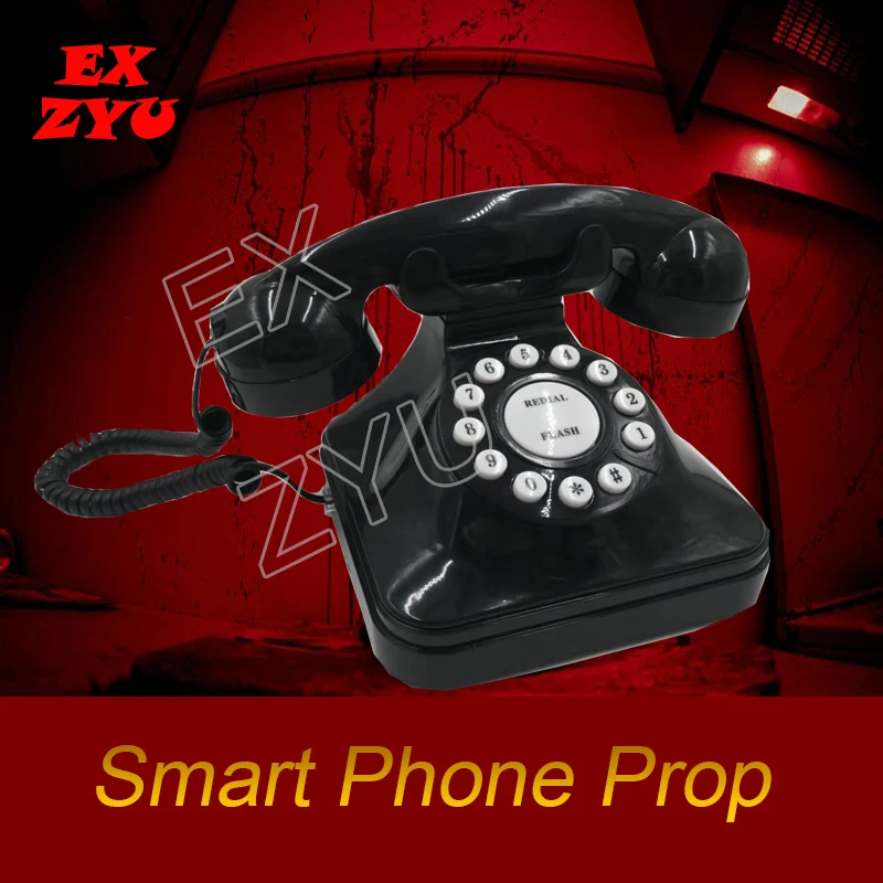 EXZYU smart phone prop real life escape room dial correct number to unlock with horror music takagism game prop