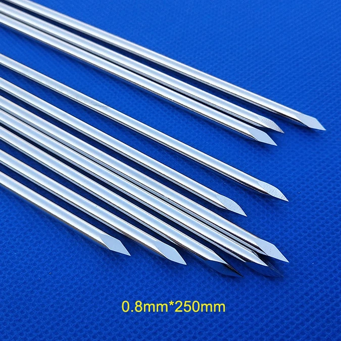 10pcs orthopédique kirschner fil vétérinaire chirurgie k-wire broches trocar les deux extrémités outils vétérinaires