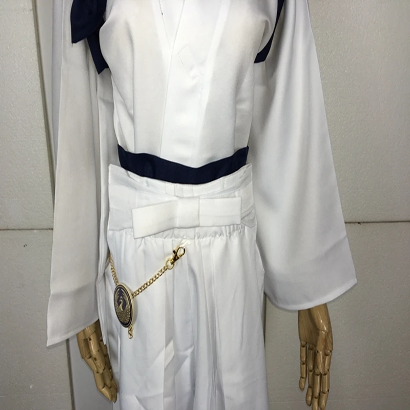 Anime touken ranbu tsurumaru kuninaga cosplay attire custom-made adult man kimono Santa outfit Halloween witch's shoes cosplay