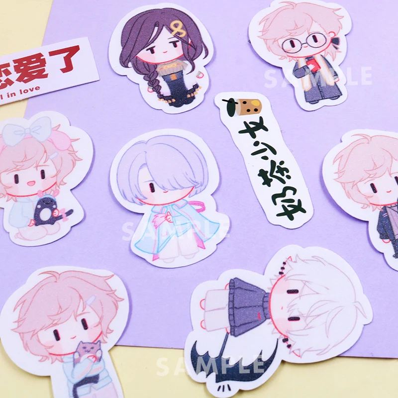 Nijisanji قوس قزح المجتمع Vtuber Youtuber الرسوم المتحركة مقاوم للماء فلاش غرفة الهاتف ملصق Kanae Kenmochi Toya Kuzuha المشجعين الهدايا