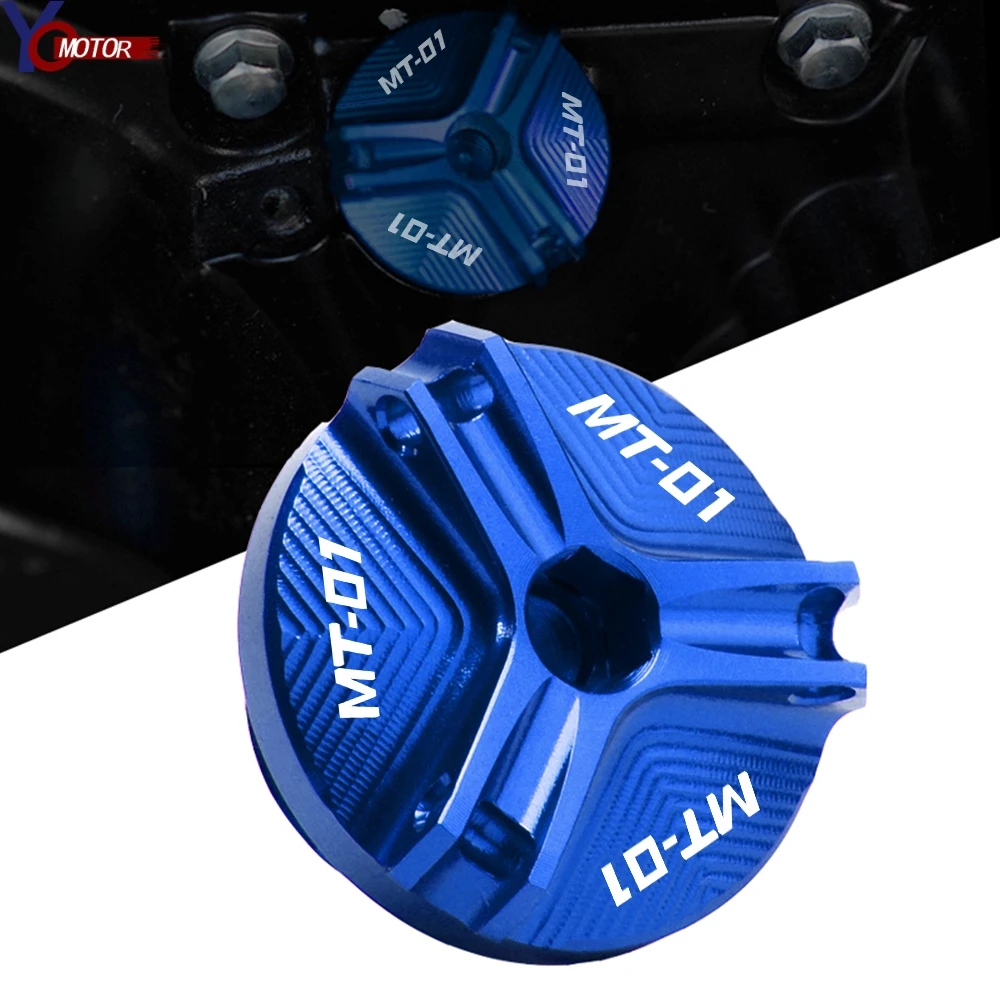 

For YAMAHA MT-01 MT01 2005-2011 2010 2009 2008 CNC Aluminum Accessories Motorcycle Engine Oil Cap Bolt Screw Filler Cover