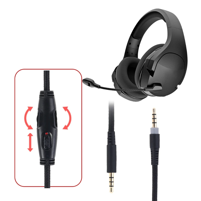 Sales For HyperX Cloud Alpha/-HyperX Cloud/Cloud Core Flight Headphone Cable Sound Control Headphone Cable