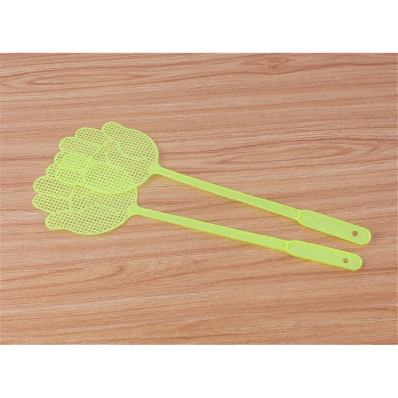 1Pcs Fly Swatter Cute Palm Pattern Plastic Fly Swatter Lightweight Household Flapper Mosquito Bug Pest Control Color Random