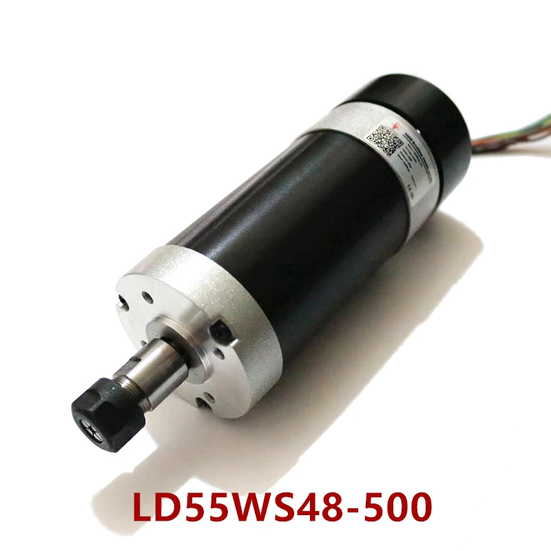 

48V 500W brushless electric spindle 12000 rpm high torque spindle motor for robot grinding, drilling and deburring