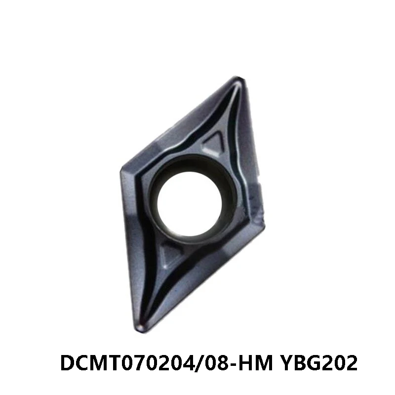 Original DCMT 070204 Carbide Inserts for Steel anfd Stainless Steel DCMT070204-HM DCMT070208-HM YBG202 Lathe Cutter DCMT0702