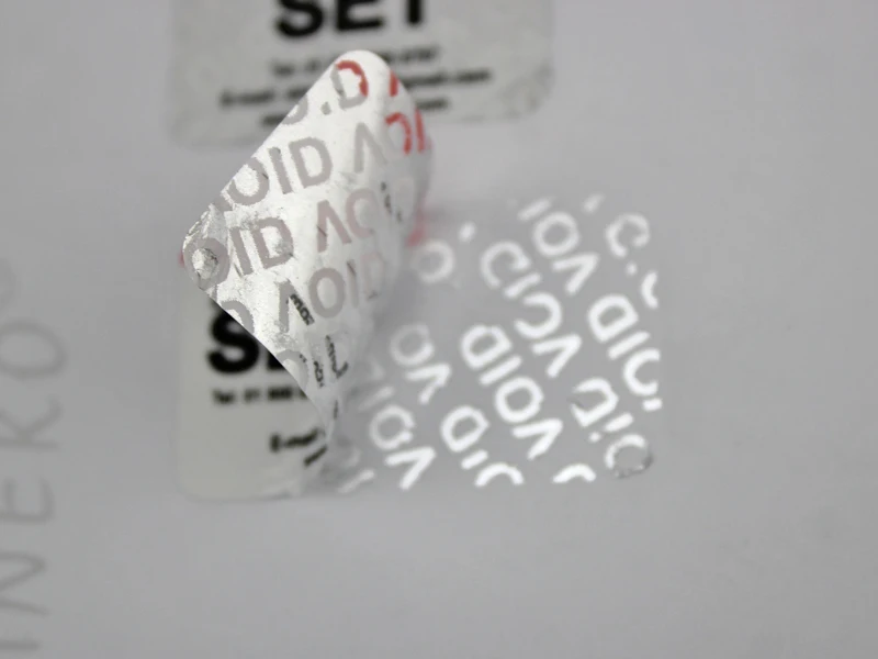 

new arrive high-quality Custom 6mm round destructible calibration void stickers, warranty void if broken label, self-destroying