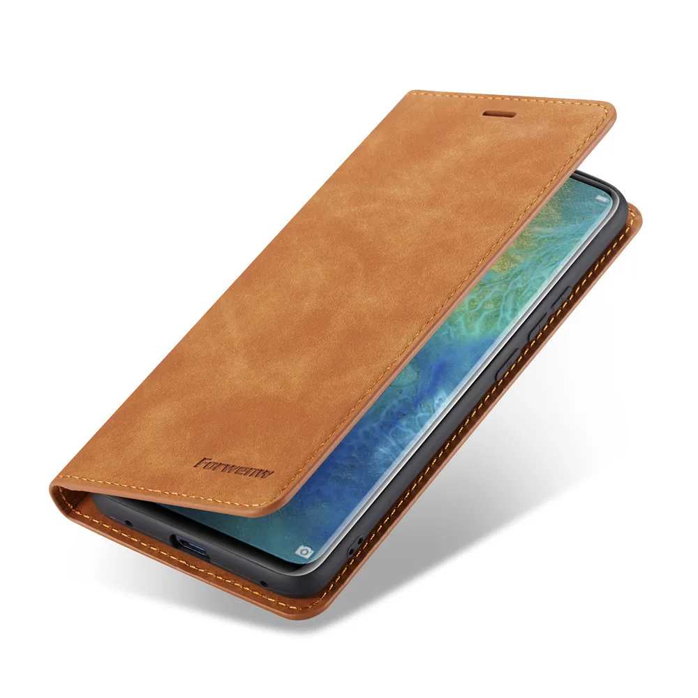Forwenw Magnetic Flip Leather Phone Case For Huawei Mate 20 Lite