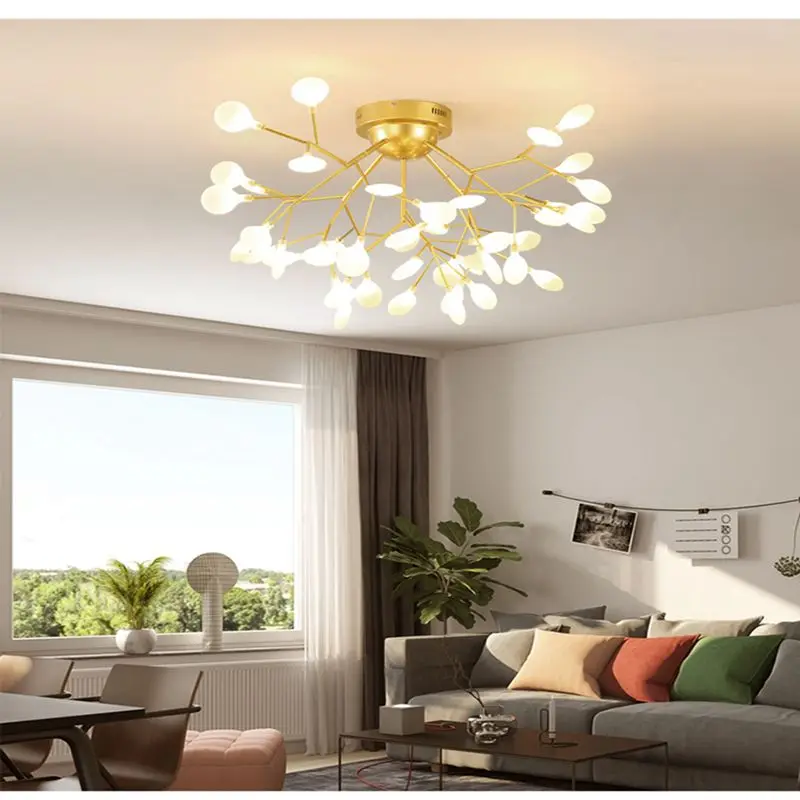 

Modern LED firefly Chandelier light stylish tree branch chandelier lamp for Kitchen Living room Children room Bedroom home Decor