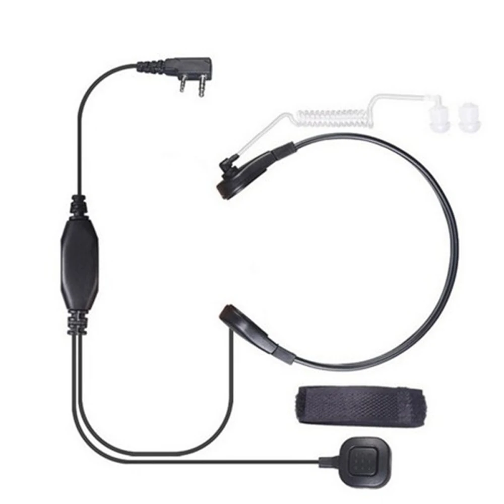 Vibration Throat Mic Microphone Headset For BAOFENG Two Way Radio BF-888S UV-5R UV-6R UV-5RE UV82 GT-3 Wouxun kg-uv8d PPT