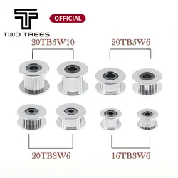 GT2 Idler Timing Pulley 16/20 Tooth Wheel Bore 3/5mm Aluminium Gear Teeth Width 6/10mm For I3 Ender 3 CR10 Blu-3 Printer Reprap