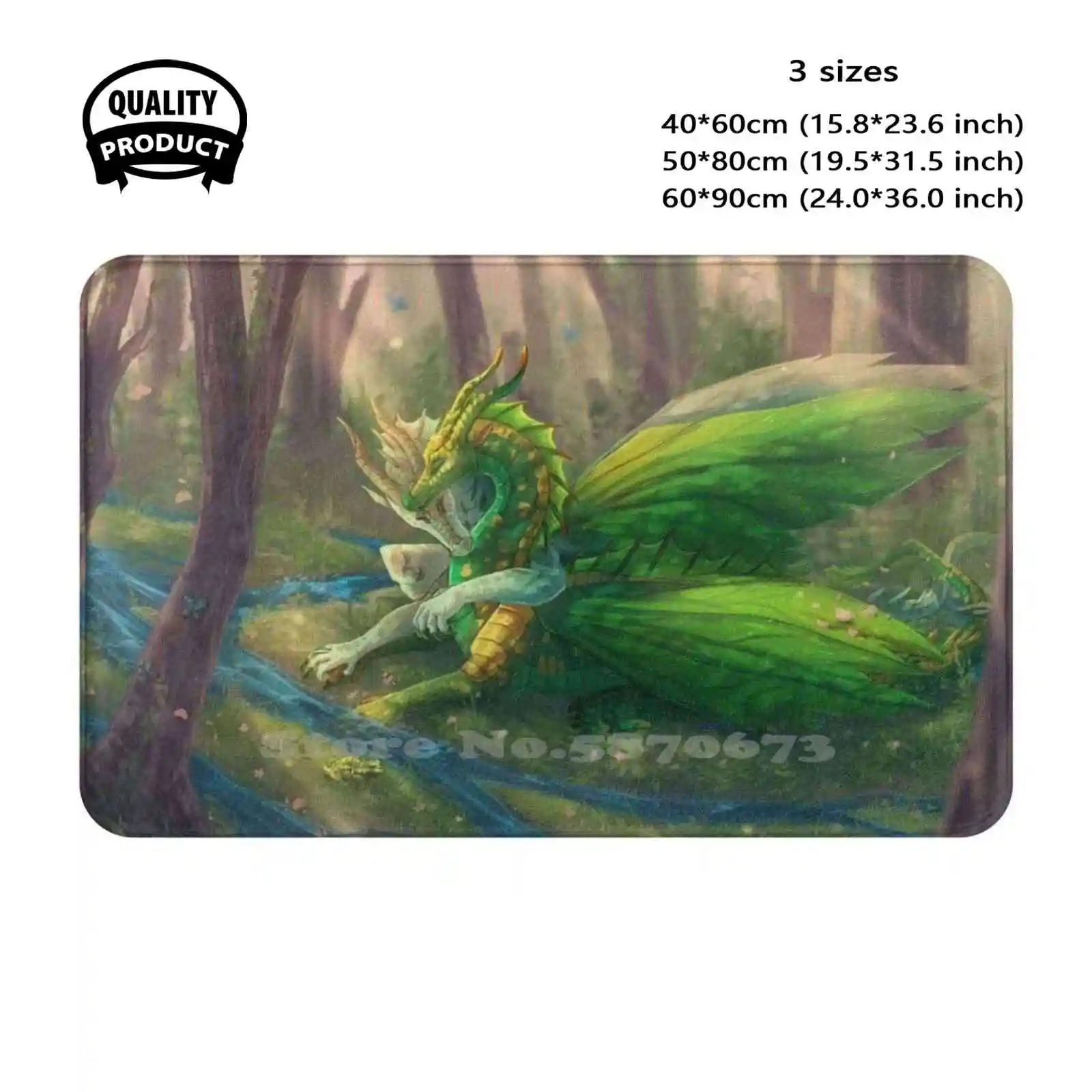 Alas de fuego-Sundew y sauce, cojín suave para el hogar, alfombra para puerta, coche, alas de rocío solar, hojas de fuego, dragón de fantasía, naturaleza