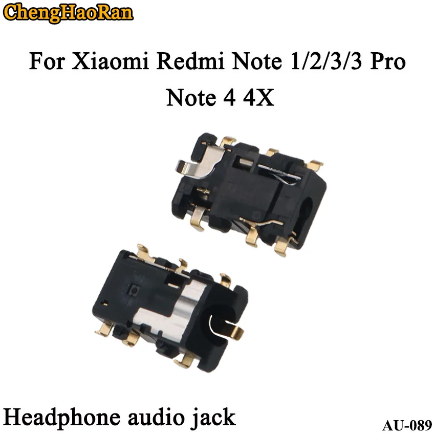 ChengHaoRan 1pcs/lot For Xiaomi Redmi Note 3Pro Note1 2 3 NOTE 4  4X MTK X20 Audio Earphone Jack Headphone Jack Earpiece Connect