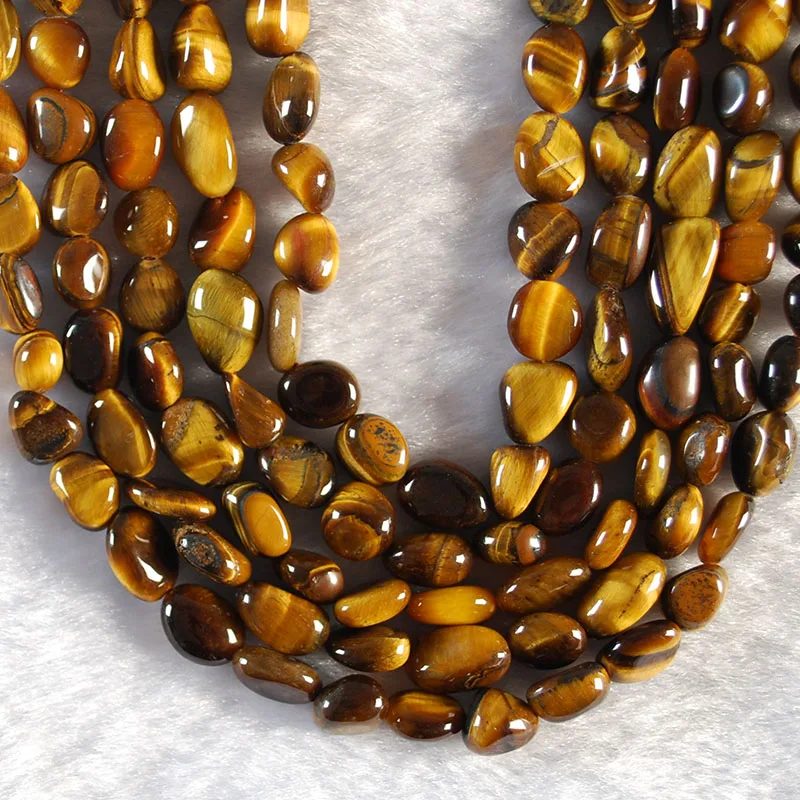 

Yellow Tiger Eye Gem Loose Beads Stone For Jewelry DIY Making Design