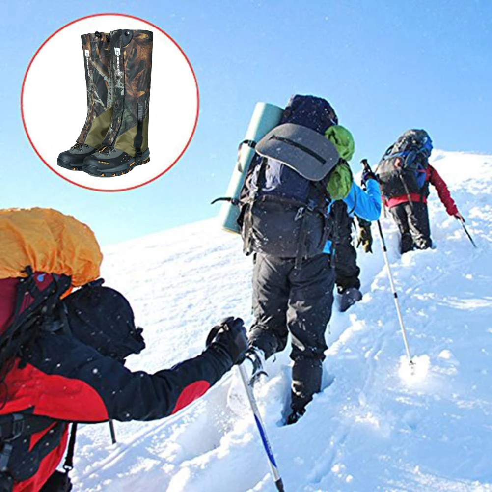 Hiking Leg Gaiters Waterproof Wear-risistant Outdoor Hunting Climbing Skiing Winter Tourist Anti Snake Insect Bites Foot Cover