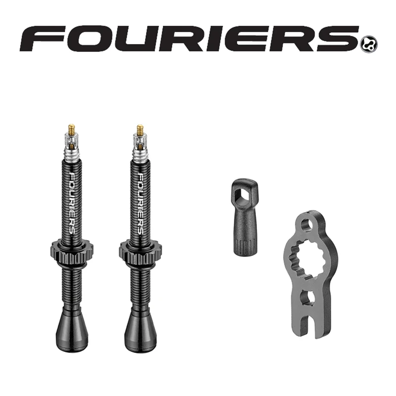 

FOURIERS VL-TUS-F Road Bike Vacuum Tire Nozzle Bicycle Tubeless Presta Valve Stem Tubeless valve Extender