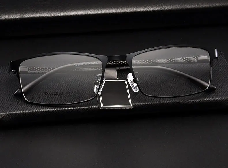 Vollrand Legierung Rahmen Gläser Für Mann Business Stil Quadratische Form Upsale Ultra Licht Myopie Brille – Detail 3