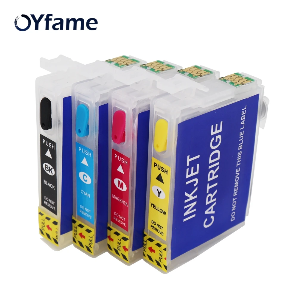 OYfame Europe T34XL T3471-T3474 Ink Cartridge refill For Epson Workforce Pro WF-3720 WF-3725 Printer with ARC Chip