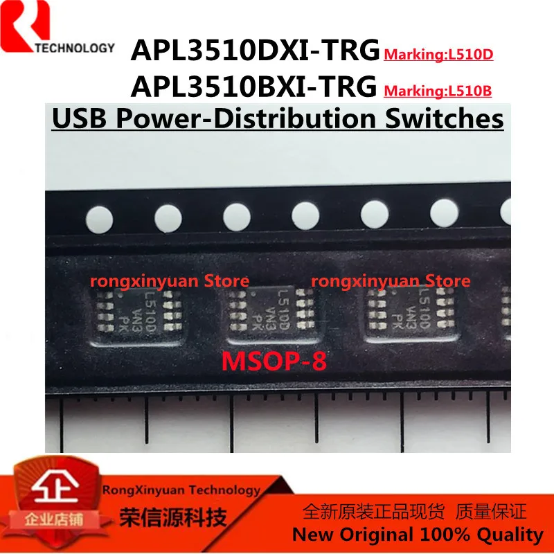 10 Chiếc APL3510DXI-TRG APL3510DXI APL3510 L510D MSOP-8 APL3510BXI-TRG APL3510BXI L510B Ban Đầu Mới 100% Chất Lượng