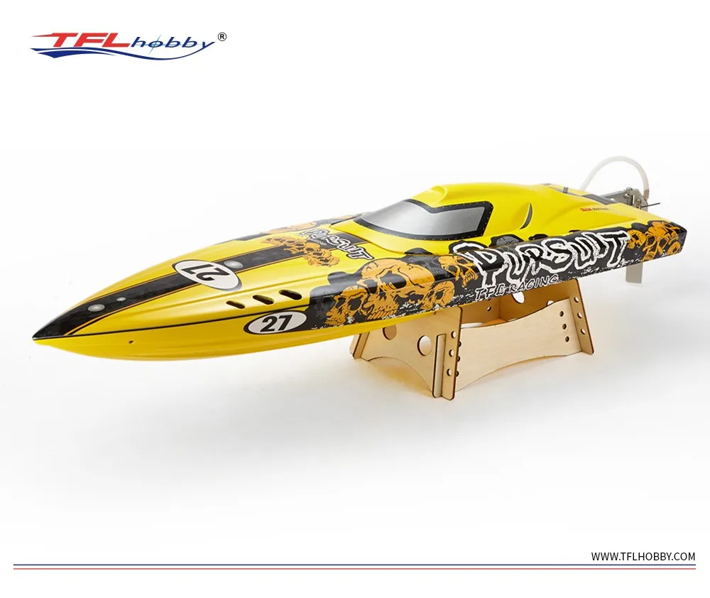 

TFL1106 New Pursuit Integrated Drive System Anti-Capsize Version with SSS 3660 2070KV Motor 120A ESC Fiberglass Hull RC boat