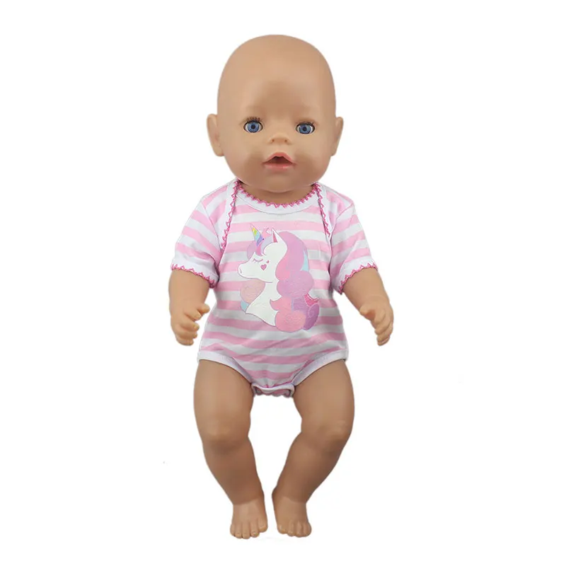 

NewLovely Jumpsuit Dolls Suit Fit For 43cm New Born Doll 17inch Reborn Baby Doll Accessories