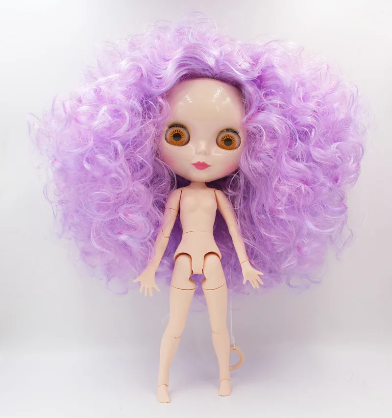 

Free Shipping BJD joint RBL-894J DIY Nude Blyth doll birthday gift for girl 4 colour big eyes dolls with beautiful Hair cute toy