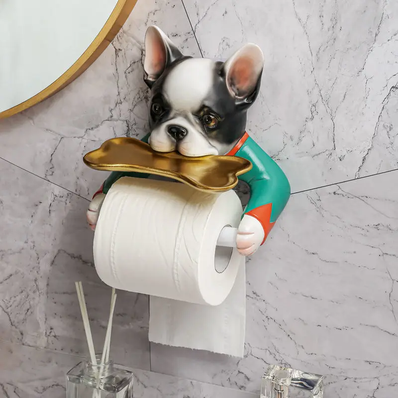 Imagem -02 - Punch- dos Desenhos Animados Toilet Paper Holder Rack Impermeável Caixa de Tecido de Parede Caixa de Armazenamento de Papel de Rolo Hardware do Banheiro