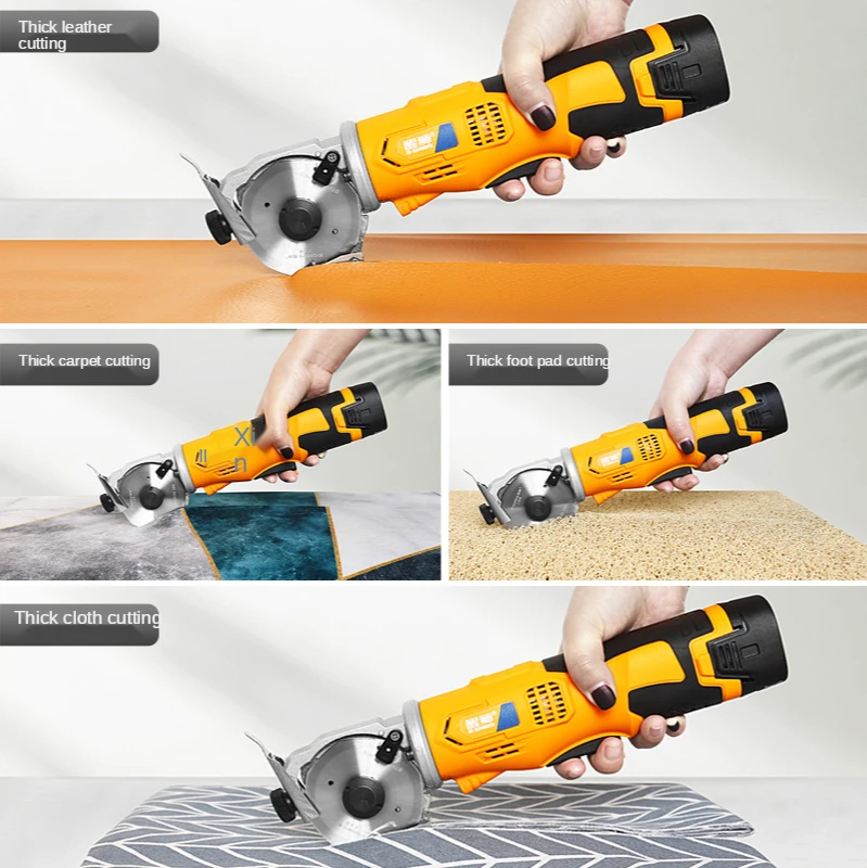 

D970701 Electric Scissors Handheld Electric Circular Knife Cutting Machine Small Clothing Leather Tailor Cloth Round Cutter