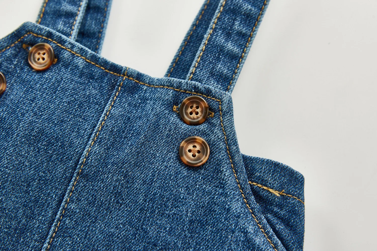 BOBOTCNUNU 2024 Newborn Spring Autumn New Baby Overalls Boys Girls Denim Overalls Kids Jumpsuit Children Denim Shorts