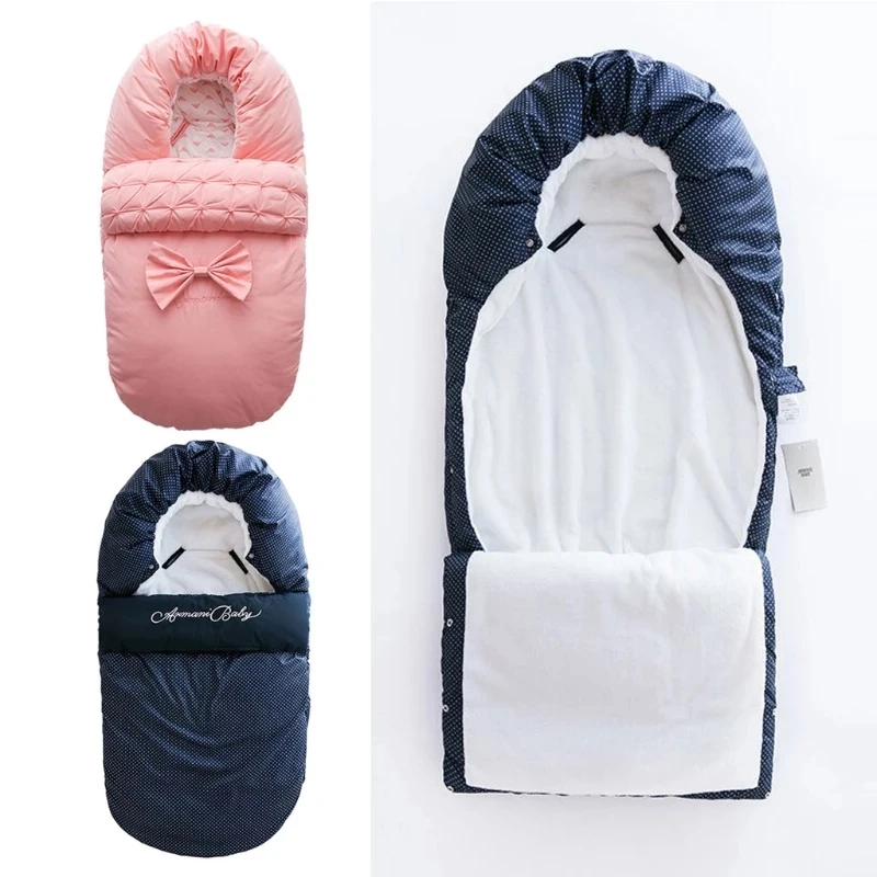 

YOOAP Baby Sleeping Bag Newborns Sleepsacks Blanket Envelope Bow Baby Outer Toddler Winter Warm Swaddle Stroller Wrap