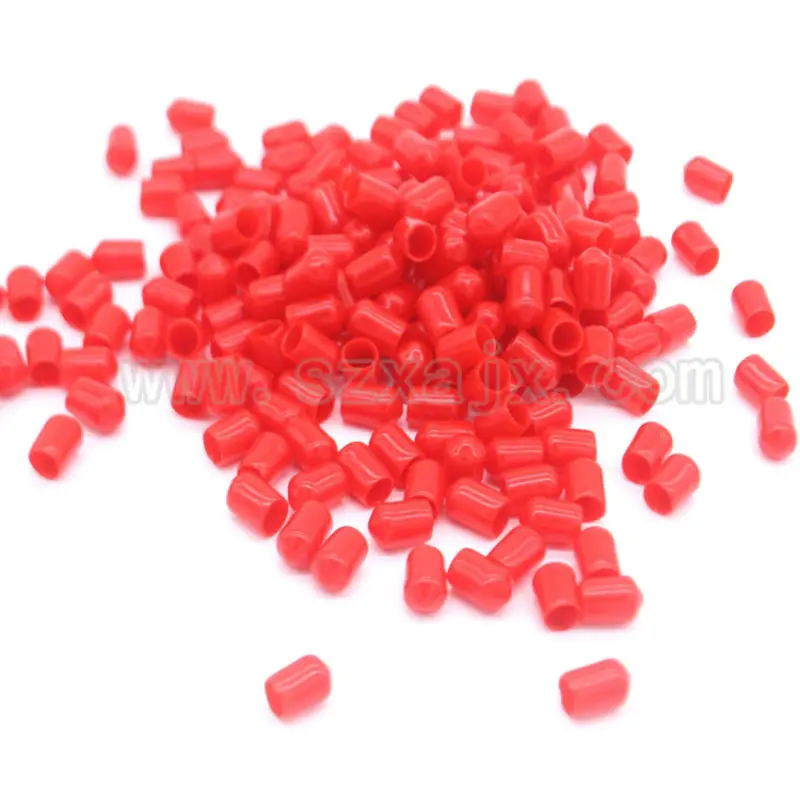 100pcs/lot SMA cap 6mm protective cover Rubber Covers Dust Cap red for SMA connector or metal tubes