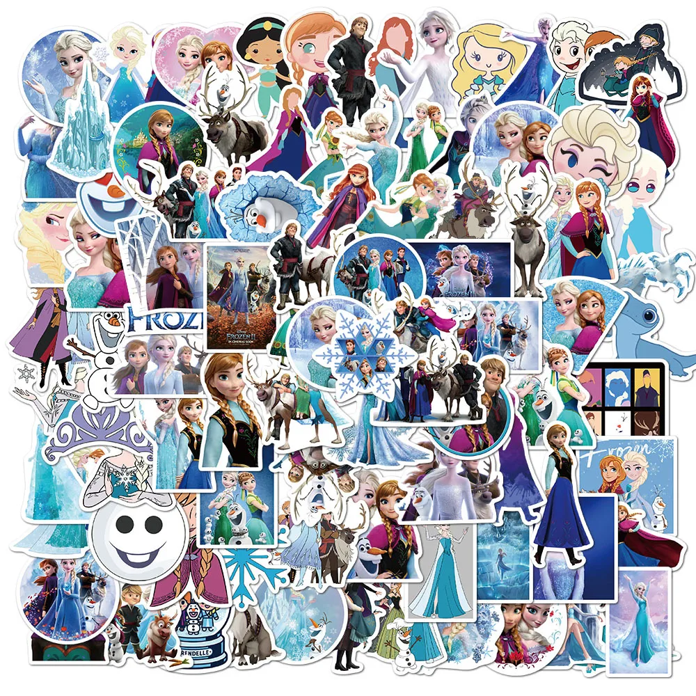 10/30/50/100pcs Disney Cartoon Frozen Princess Aisha Stickers Aesthetic DIY Scrapbooking Water Bottle Laptop Cute Kids Sticker