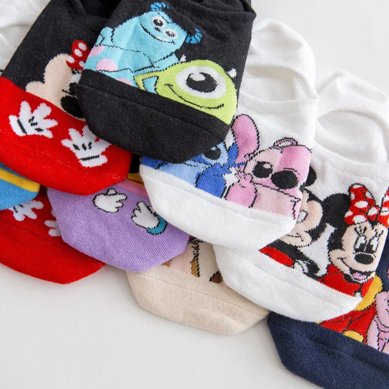 8 Pairs/lot Korea Style Women Socks Kawaii Cute Cartoon Socks  Mouse Duck Fox animal ankle Socks Cotton Invisible socks