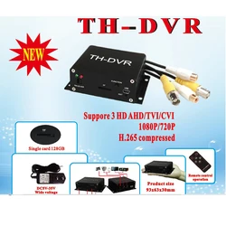 TH-DVR AHD TVI CVI 1080P/720P 128GB 대용량 저장 TF / SD 카드 미니 DVR H.264 HDMI USB CCTV 카메라 비디오 레코더 HC-DVR