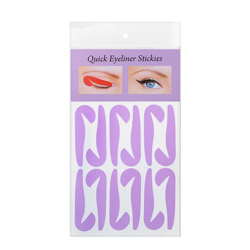 4 Sheets/Set Multi-function Quick Eyeliner Makeup Auxiliary Stickers Eyeshadow Classic Smokey Cat Fish Tail Template Beauty Tool