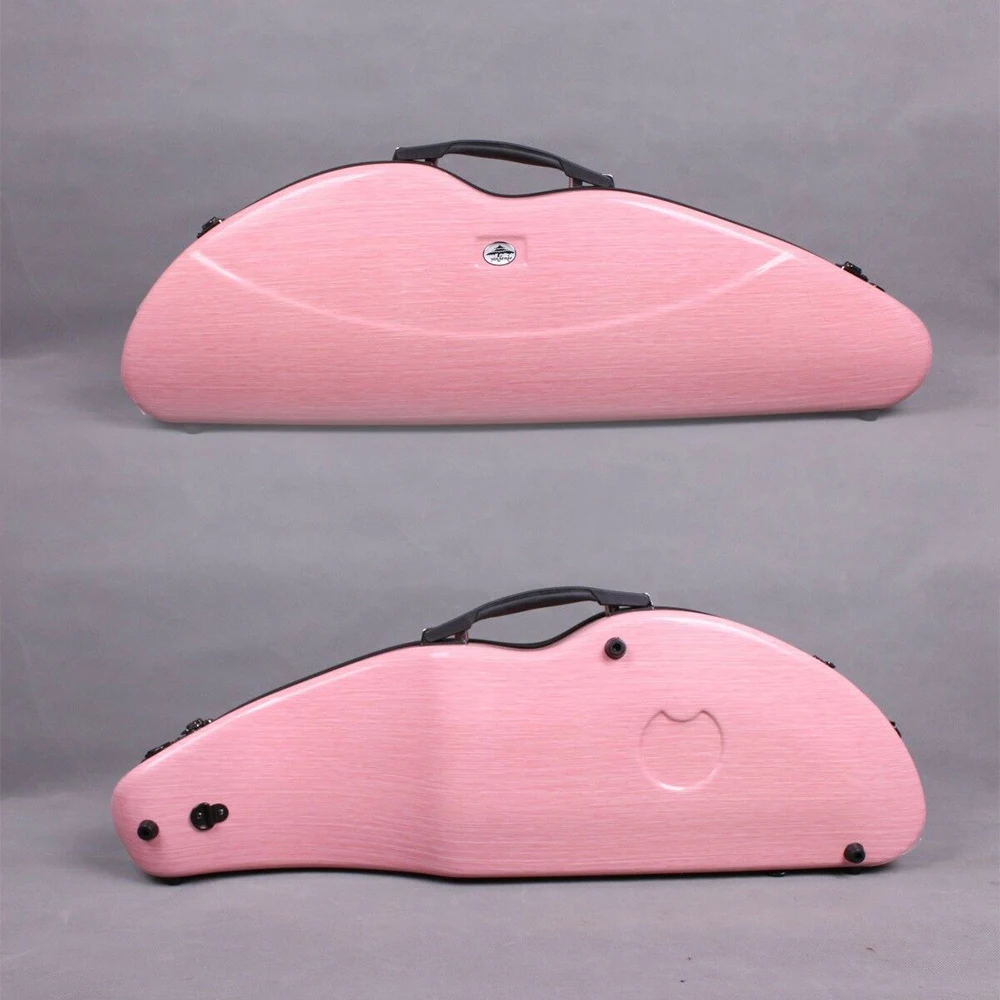 Yinfente pink Violin Hard Case 4/4 Carbon Fiber Composite 1.8kg Light Code lock High quality