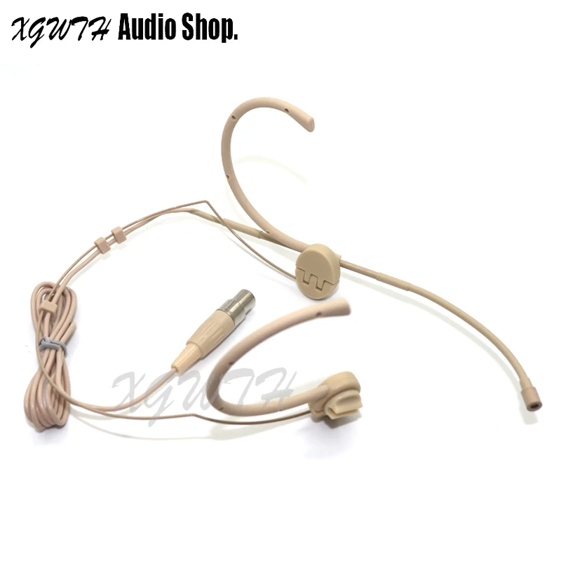 Có Thể Gấp Lại Được Ngưng Tụ HEADWORN Tai Nghe Micro Kèm 4 Pin XLR TA4F Kết Nối Cho Shure 4Pin Không Dây Cơ Thể-Bộ Bộ Phát