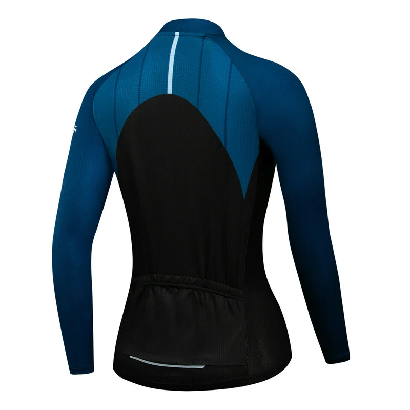 Camisetas de ciclismo para hombre, camisetas de manga larga con bolsillos, equipo profesional, ropa para bicicleta de carretera, 2021